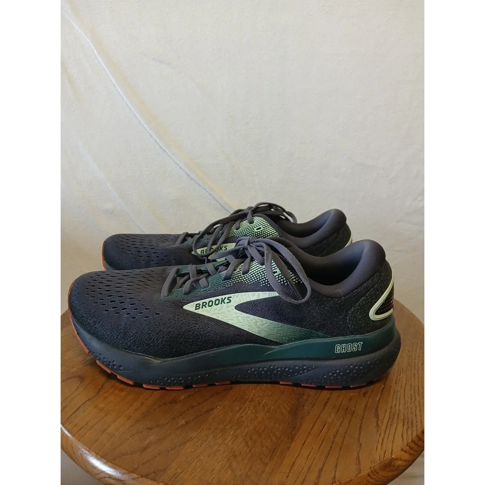 Brooks ghost 16 mens size 10 running shoes gym fitness athletic blue